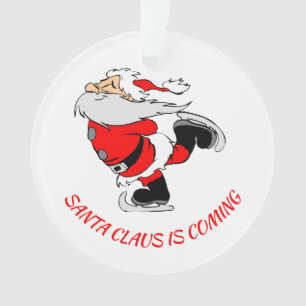 SANTA CLAUS KOMMT Personalisiert Ornament