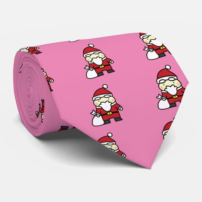 Santa-Claus Krawatte (Gerollt)