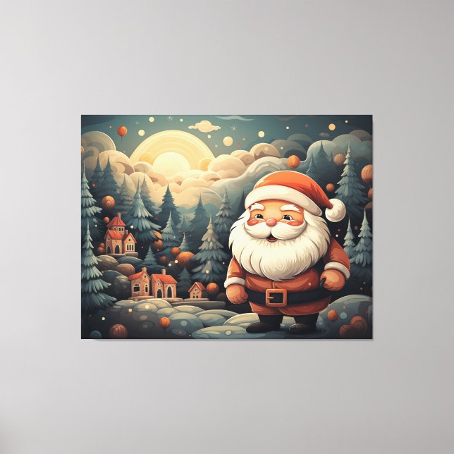 Santa Claus Leinwanddruck (Vorderseite)