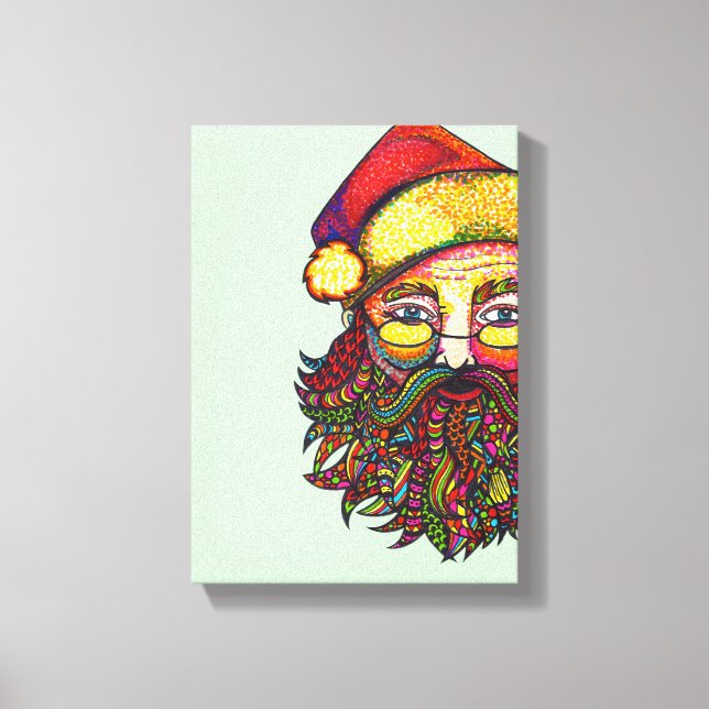 Santa Claus Leinwanddruck (Vorderseite)