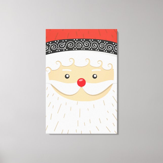 Santa Claus Leinwanddruck (Vorderseite)