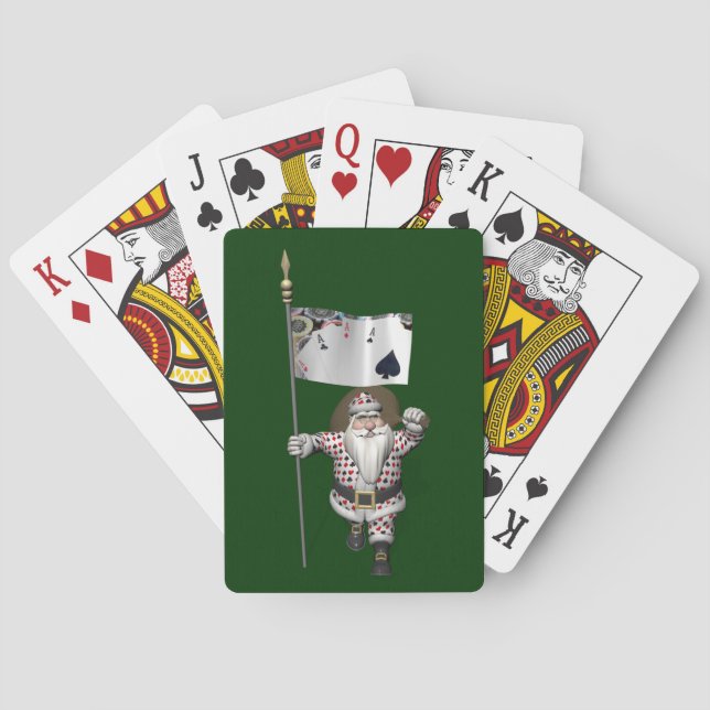 Santa Claus Lieben Poker spielen Spielkarten (Rückseite)