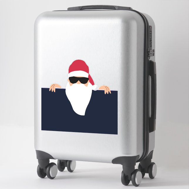 SANTA CLAUS LUGGAGE ODER CAR DECAL STICKER (Koffer)
