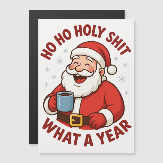 Santa-Claus Magnetkarte (Vorne/Hinten)