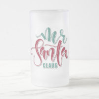 Santa Claus Mattiert Glass Beer Tasse