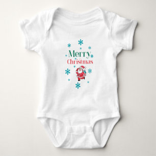 Santa Claus Merry Christmas Baby Strampler
