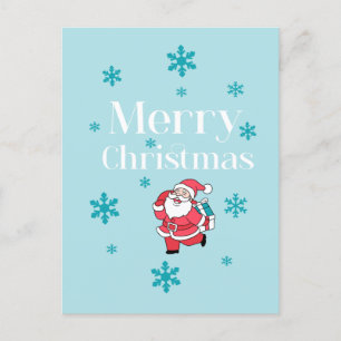 Santa Claus Merry Christmas Feiertagspostkarte