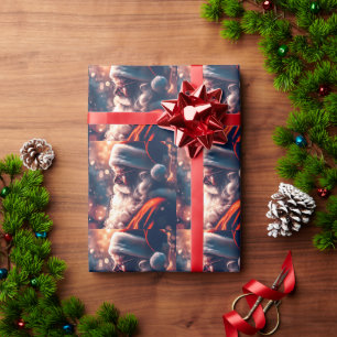Santa Claus Merry Christmas Geschenkpapier