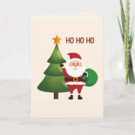 Santa Claus Merry Weihnachtsfeiertag Karte