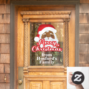 Santa Claus Merry Weihnachtsfenster Klammern Fensteraufkleber