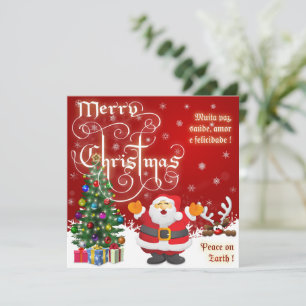 Santa Claus Merry Weihnachtskarte
