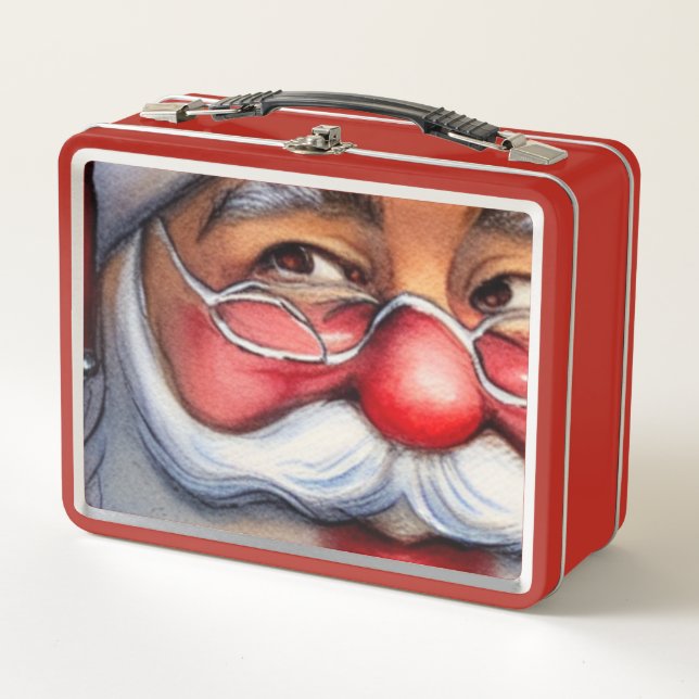 Santa Claus Metall Brotdose (Vorderseite)