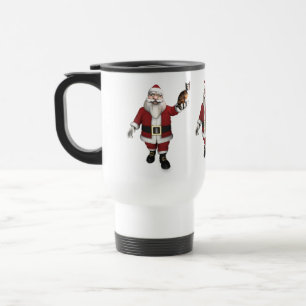 Santa Claus mit Calico Cat Reisebecher