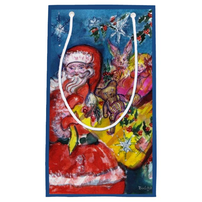 SANTA CLAUS MIT CHRISTMAS GIFT SACK KLEINE GESCHENKTÜTE (Vorderseite)