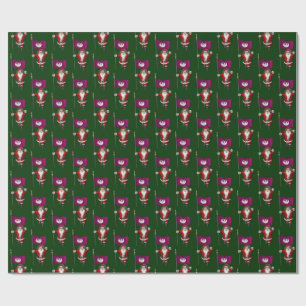 Santa Claus mit der Flagge von Phoenix Geschenkpapier