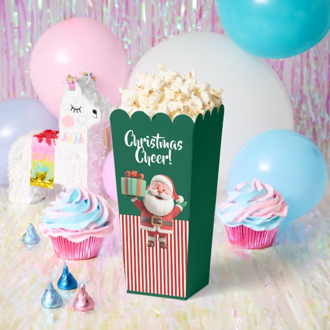 Santa Claus mit Geschenkbox  Geschenkschachtel (Party)