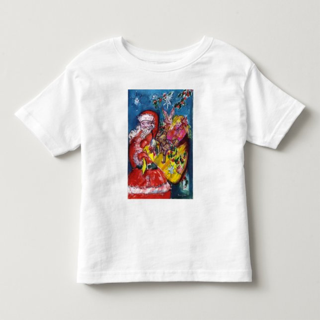 SANTA CLAUS MIT GIFTS KLEINKIND T-SHIRT (Vorderseite)