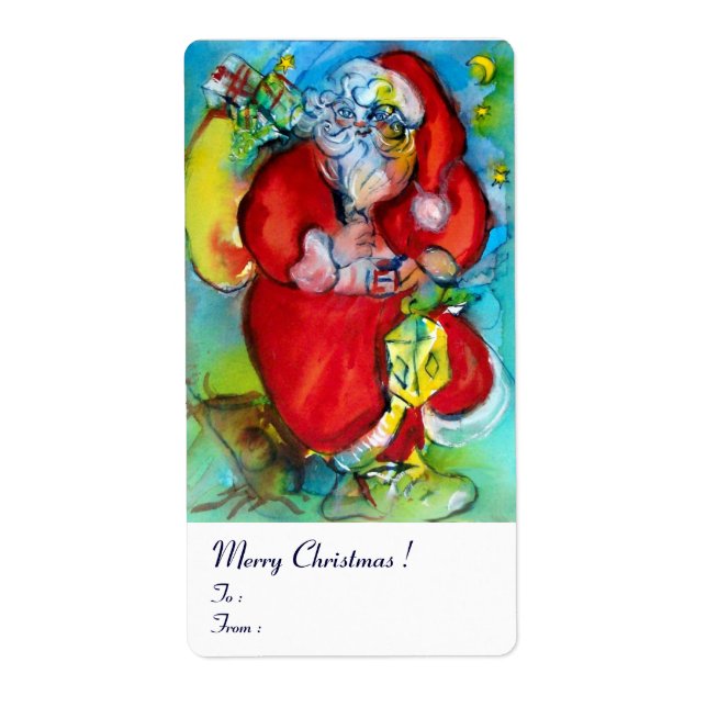SANTA CLAUS MIT LANTERIN IN DER CHRISTMAS-NACHT (Vorne)