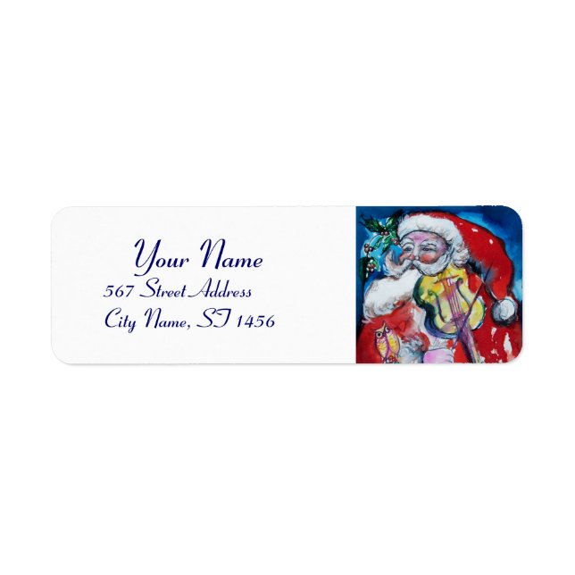 SANTA CLAUS MIT VIOLIN Musikalische Weihnachten (Vorne)