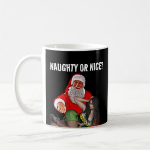 SANTA CLAUS NAUGHTY GIRL NOËL MUGS DE CAFÉ