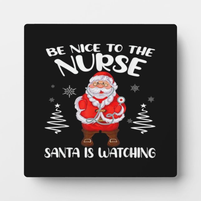 Santa Claus Nurse Fotoplatte (Vorderseite)