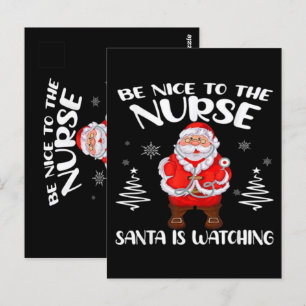 Santa Claus Nurse Postkarte