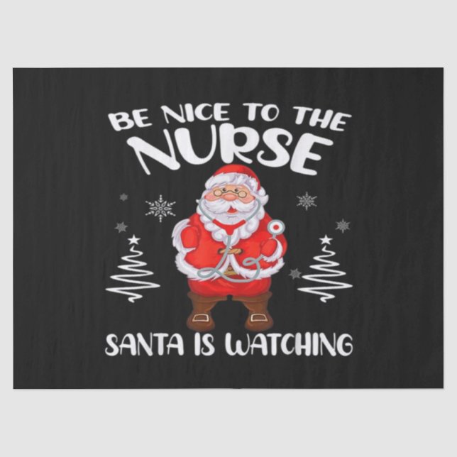 Santa Claus Nurse Seidenpapier (Vorderseite)
