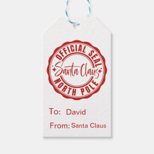 Santa Claus Offizielles Siegel Geschenkanhänger