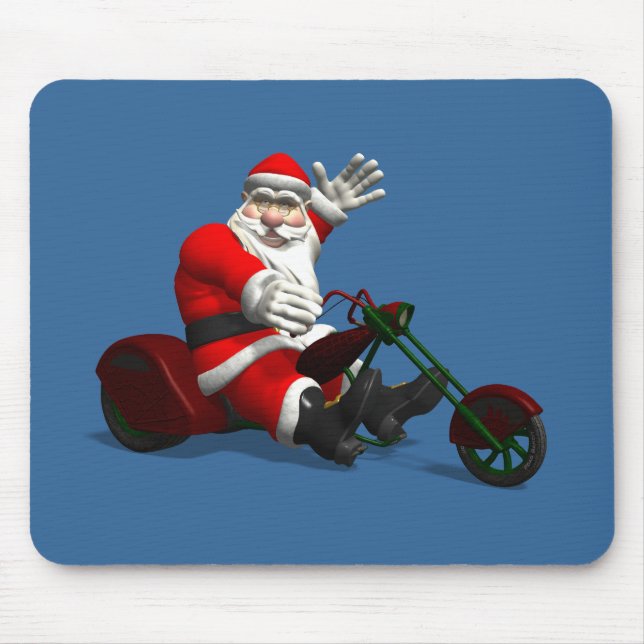 Santa Claus on Trike Mousepad (Vorne)
