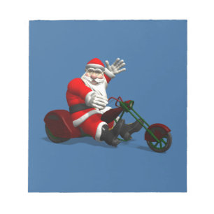 Santa Claus on Trike Notizblock