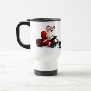Santa Claus on Trike Reisebecher