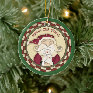 Santa Claus-Ornament Keramik Ornament