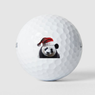 Santa Claus Panda Bear Golfball