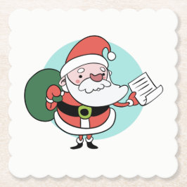 Santa Claus Papier Untersetzer