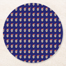 Santa Claus Pattern Untersetzer