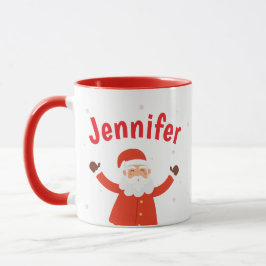 Santa Claus Personalisieren Sie Weihnachtskaffee-T Tasse