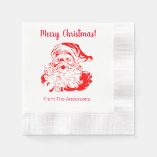 Santa Claus Personalisiertes Weihnachtsbuch Napkin Serviette
