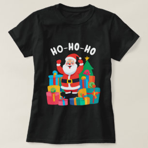Santa Claus Playful HO-HO-HO Weihnachtsfest T - Sh T-Shirt
