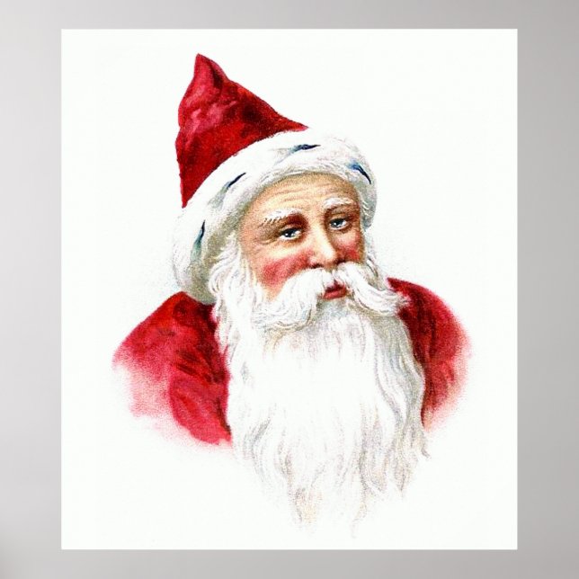 Santa Claus Portrait Poster (Vorne)