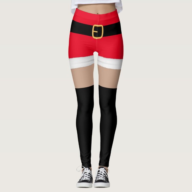 Santa Claus Red sexy Leggings (Vorderseite)