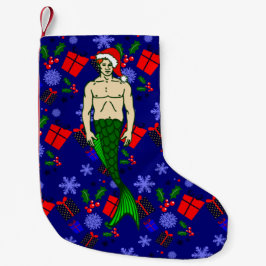 santa claus redhead merman ugly xmas mermaid gifts kleiner weihnachtsstrumpf