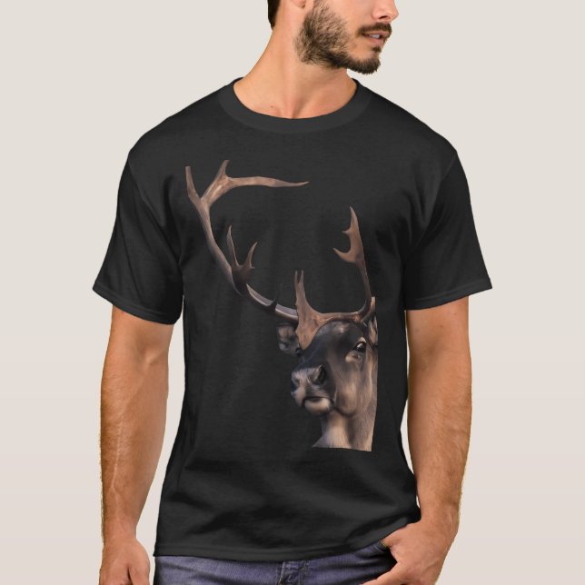 Santa Claus Reindeer T-Shirt (Vorderseite)