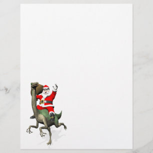 Santa Claus reiten auf Gallimimus