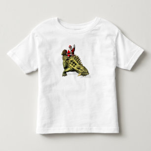 Santa Claus reiten auf Talarurus Kleinkind T-shirt