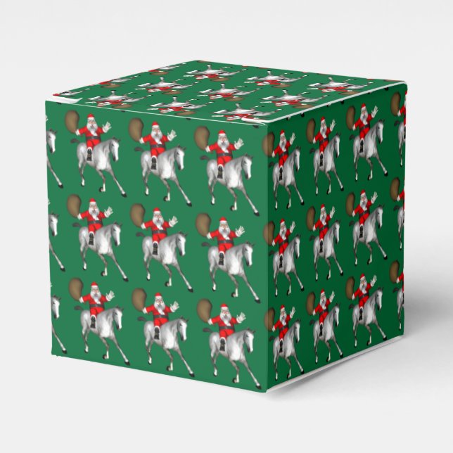 Santa Claus Reiten Geschenkschachtel (Vorderseite)