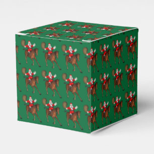 Santa Claus Reiten Geschenkschachtel