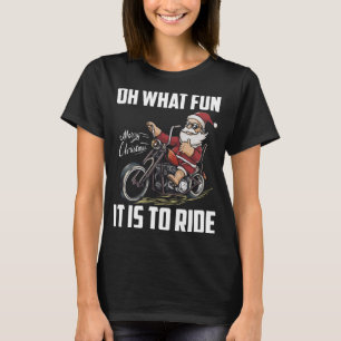 Santa Claus Reiten Motorrad Cool Biker Chri T-Shirt
