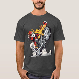 Santa Claus Reitsport Rentiermotorrad T-Shirt