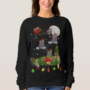 Santa Claus Reitstall Rentierzucht Rentierfisch Sweatshirt