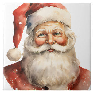 Santa Claus Retro Weihnachten Fliese
